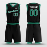 black and green basketball jerseys