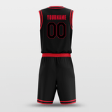 black basketball jersey kit