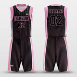 black custom basketball jersey