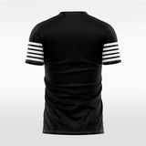 black custom short sleeve jersey