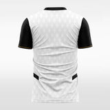 black custom soccer jersey