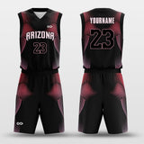 black pink basketball jersey set