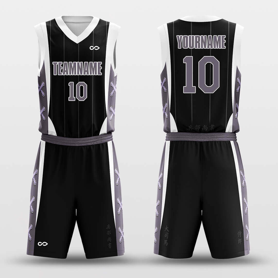 black sublimated basketball jersey