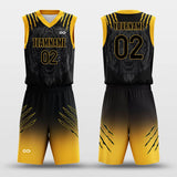 black sublimated basketball jersey