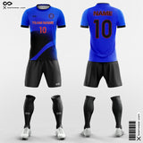 Blue and Black Soccer Jersey