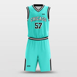 Turquoise - Customized Basketball Jersey Set Design