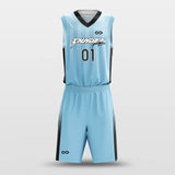 blue basketball jersey set