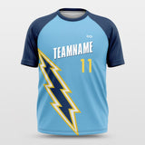 Blue Lightning- Customized Short Sleeve Jersey Loose Shoulder