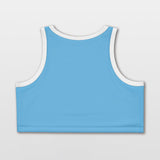 blue crop top for women