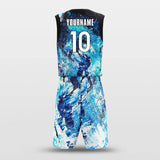 blue custom basketball jersey