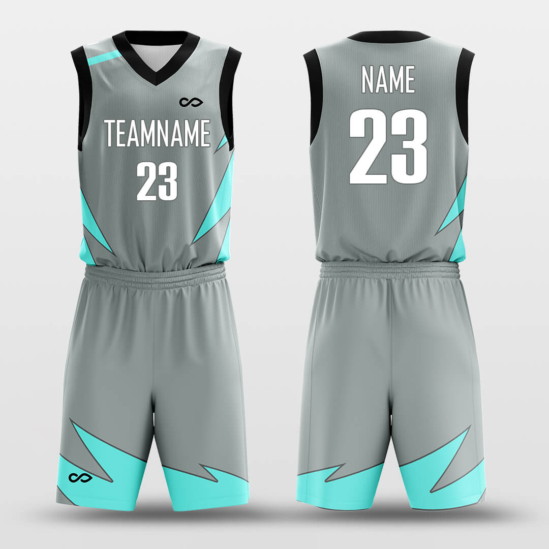 blue custom basketball jersey