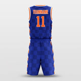 blue custom basketball jersey