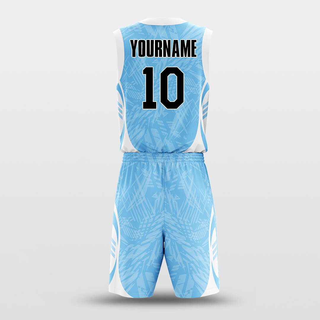 blue custom basketball jersey