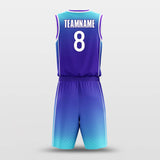 blue custom basketball jersey