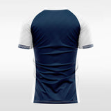 blue custom short sleeve jersey