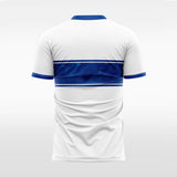 blue custom soccer jersey for men sublimation