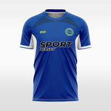  blue custom soccer jersey