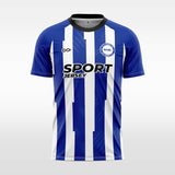 blue custom soccer jersey