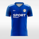 blue customized mens soccer jersey