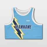 Blue Lightning - Customized Women Crop Top Vest Loose Workout