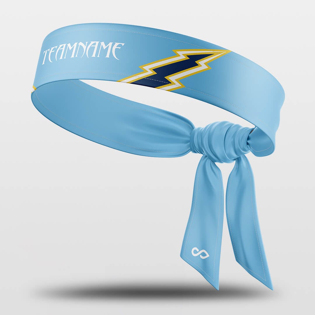 blue lightning headband