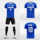 blue short soccer jersey kit