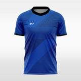 blue short soccer jersey