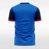 blue sublimated soccer jersey