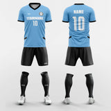  blue custom soccer jerseys kit 