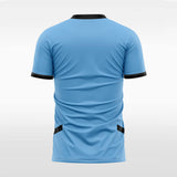   blue sublimated soccer jersey