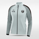 Grey Embrace Wind Stopper Customized Full-Zip Jacket Design