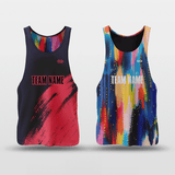 Colorful Black - Customized Reversible Quick Dry Basketball Jersey