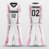 cherry blossom custom basketball jersey