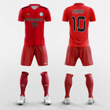 Cherry Red - Custom Soccer Jerseys Kit Sublimated for Club