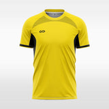 cohesion custom soccer jersey yellow sublimation