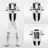 custom black soccer jerseys kit