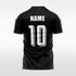 custom soccer jersey black sublimation 