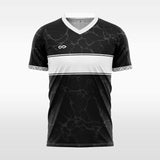 custom soccer jersey black sublimation