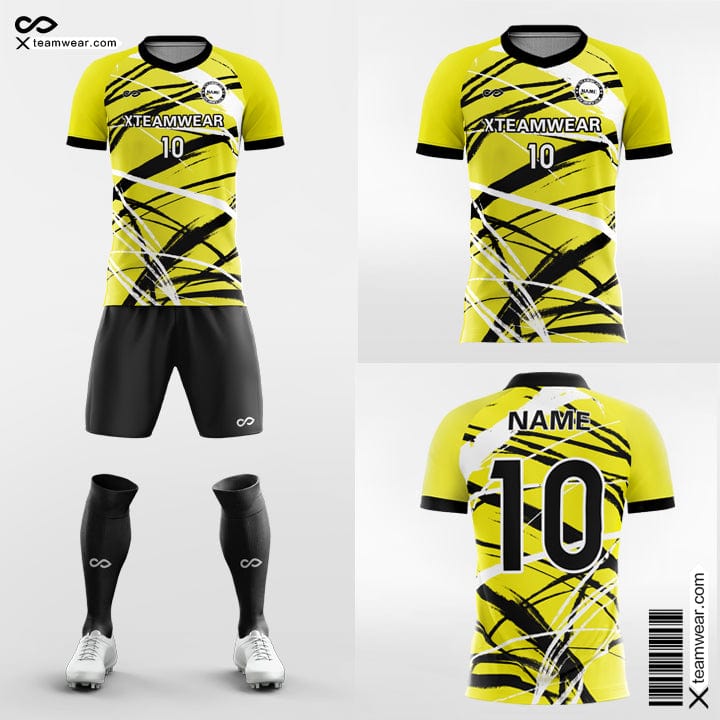 Custom Soccer Jersey Design Yellow