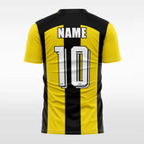 custom soccer jersey yellow men sublimation