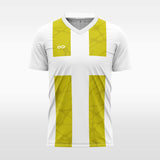 custom soccer jersey yellow sublimation