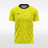 custom soccer jersey yellow sublimation