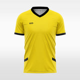 custom soccer jersey yellow sublimation