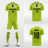 green custom soccer jerseys kit