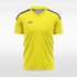 custom soccer jersey yellow sublimation