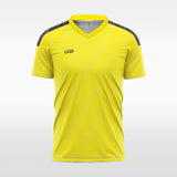 custom soccer jersey yellow sublimation