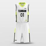 yellow custom basketball jersey