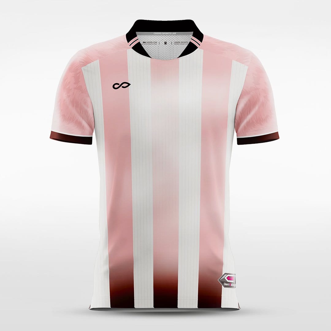 Custom Pink Men's Soccer Jersey