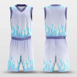 flame custom basketball jersey