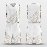 gray custom basketball jersey set